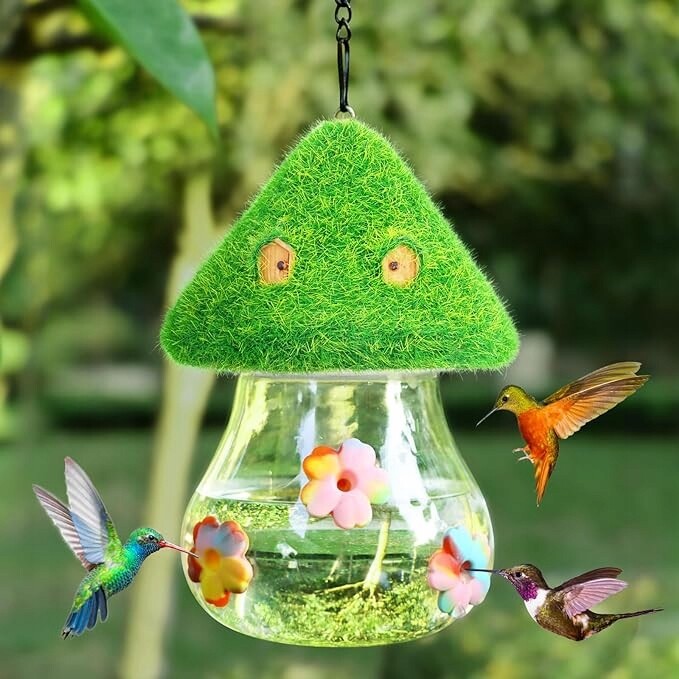 Napáječka Dávkovač vody závěsný pro ptáky ve tvaru houby