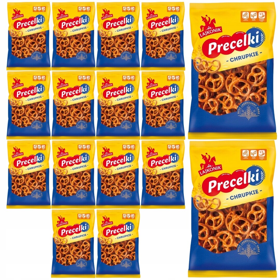 Lajkonik Křupavé preclíky 130 g x 16 kusů