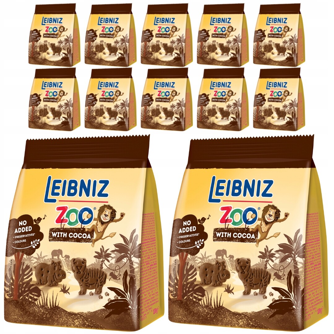 Leibniz Zoo Kakaové Sušenky 100 g x 12 kusů