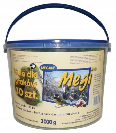 Megan Zimní koule malý kbelík 30ks [ME152]