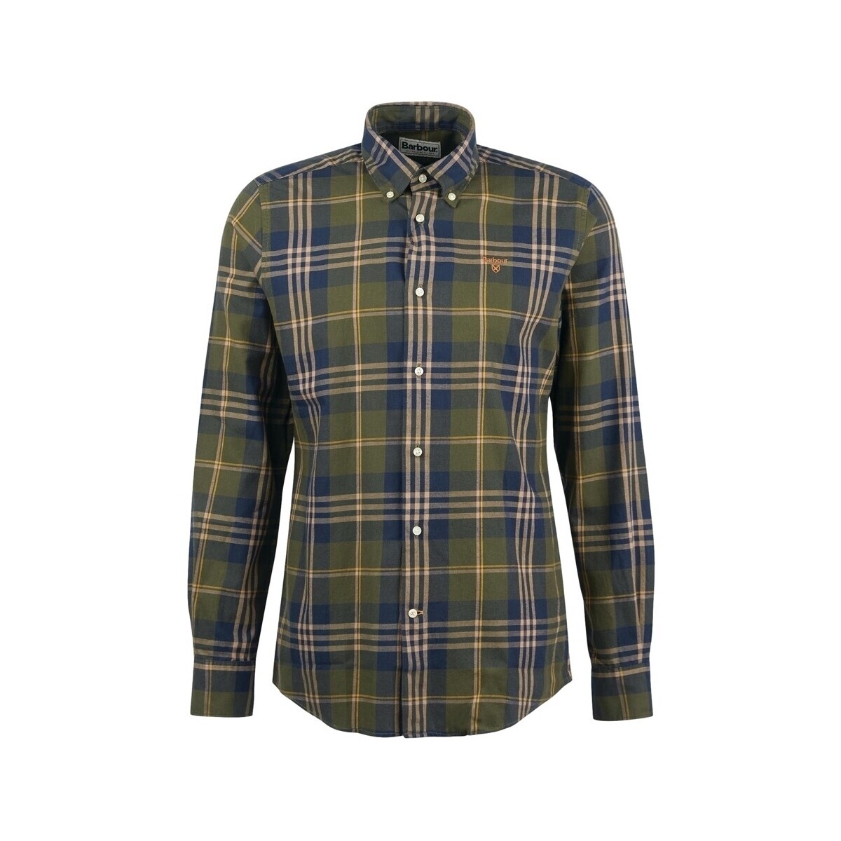 Barbour  Edgar Tailored Shirt - Olive  Zelená