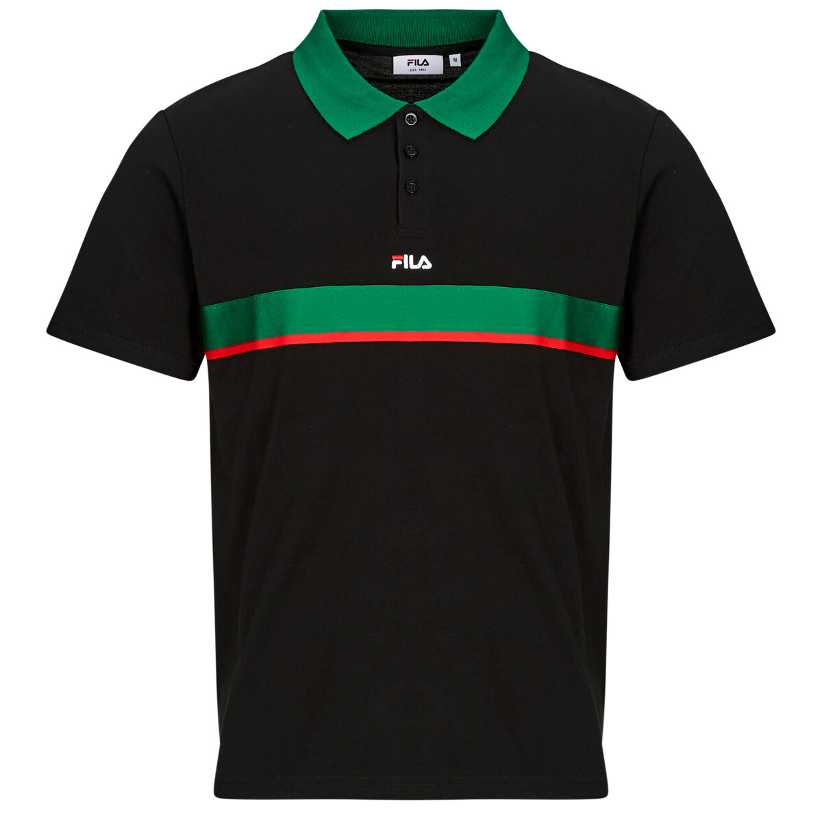 Fila  SAGANO RELAXED TAPED POLO SHIRT  Černá