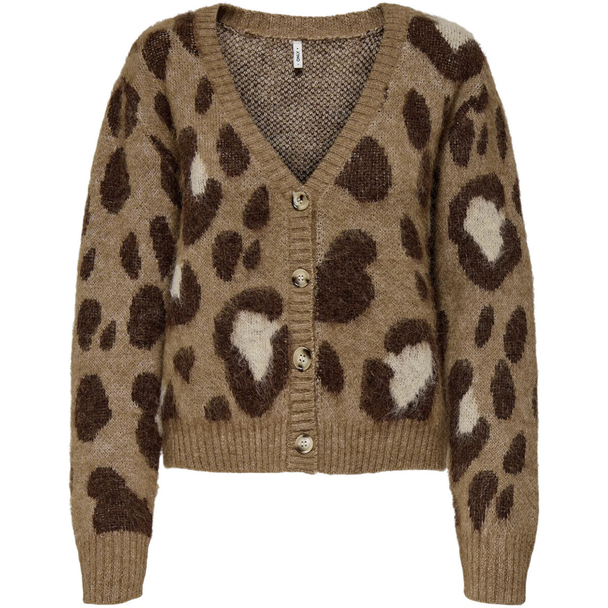 Only  Onledelie Life Ls Jq Cardi V-Neck Knt 15353090  Hnědá