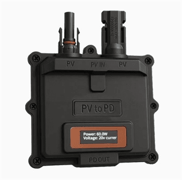 FVE Nabíječka ELEJOY PD6501 ze solárních panelů, USB-C max 65W, PD3.0,