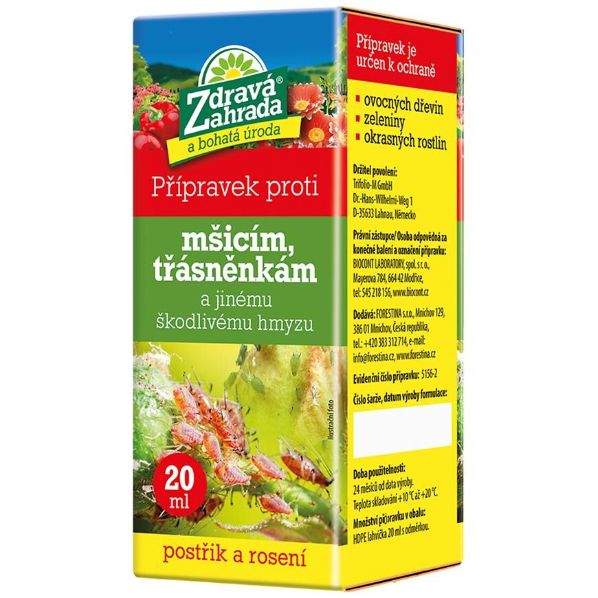 Zdravá Zahrada - přípravek proti mšicím a třásněnkám 20 ml