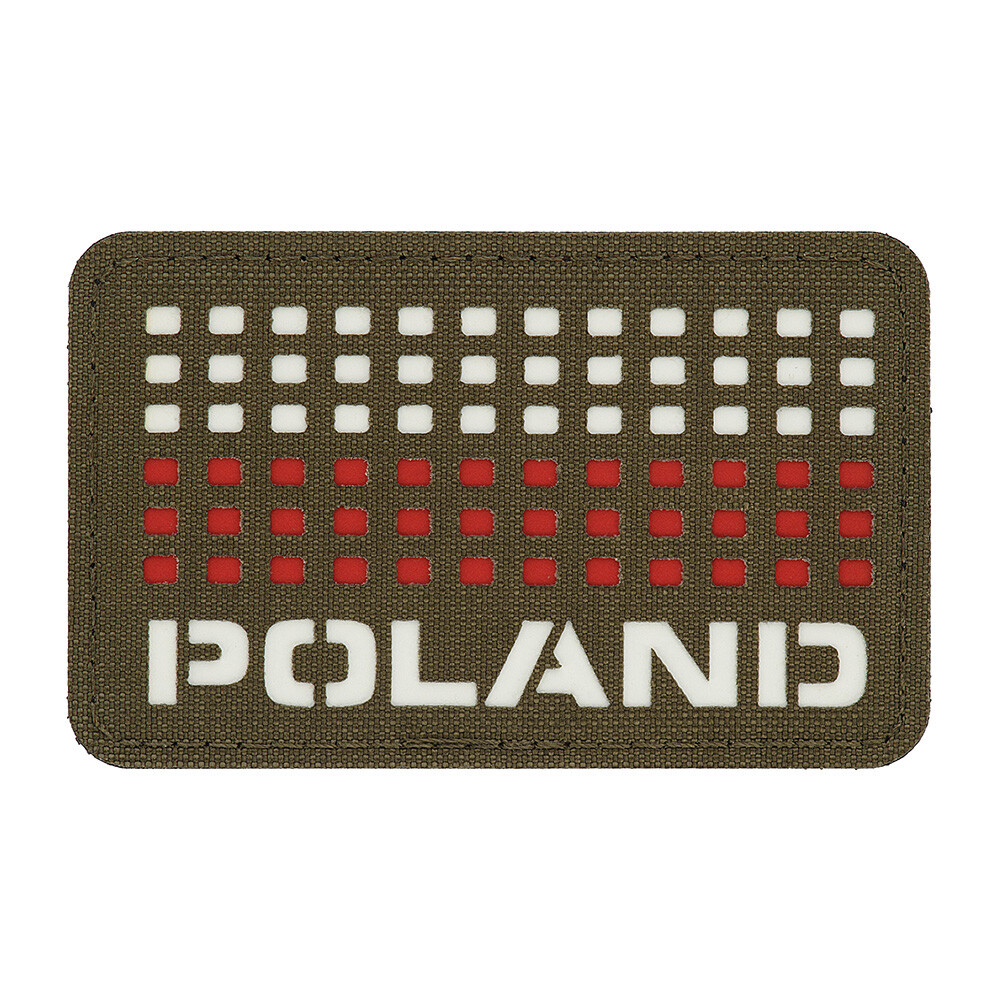 Nášivka M-Tac PL Flag Poland 5x8 - ranger green
