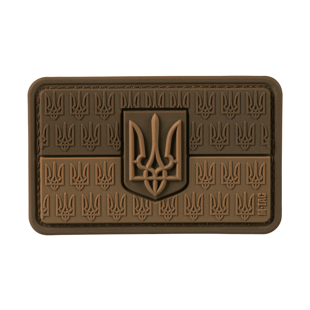 Nášivka M-Tac UA Flag Relief - hnědá