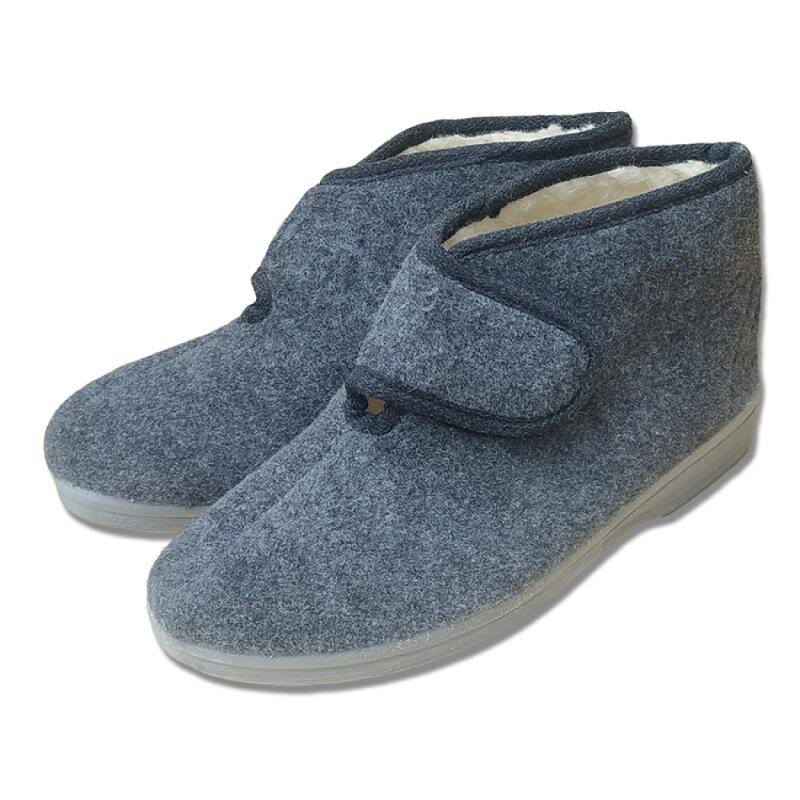 Ovčíno důchodky kotníkové na suchý zip - odlehčené