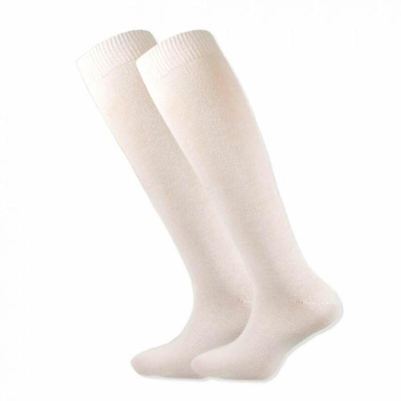 Ovčíno Podkolenky z ovčí vlny 425 g - sada 2 páry bílé