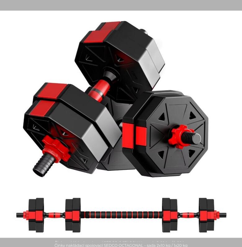 Sedco Činky nakládací spojovací OCTAGONAL - sada 2x7,5 kg / 1x15 kg