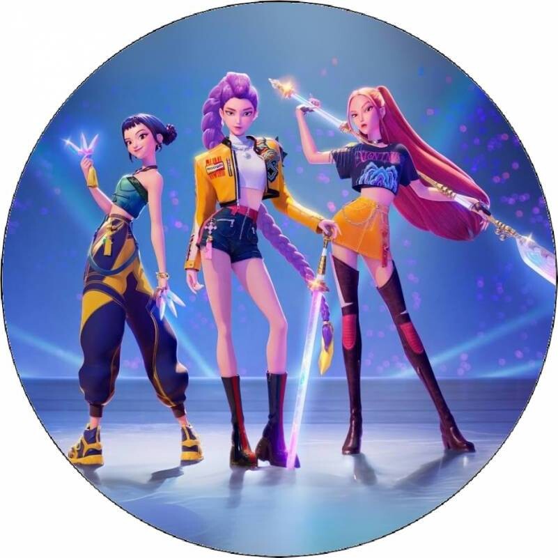 Jedlý papír K-pop Lovkyně démonů 19,5cm - Pictu Hap