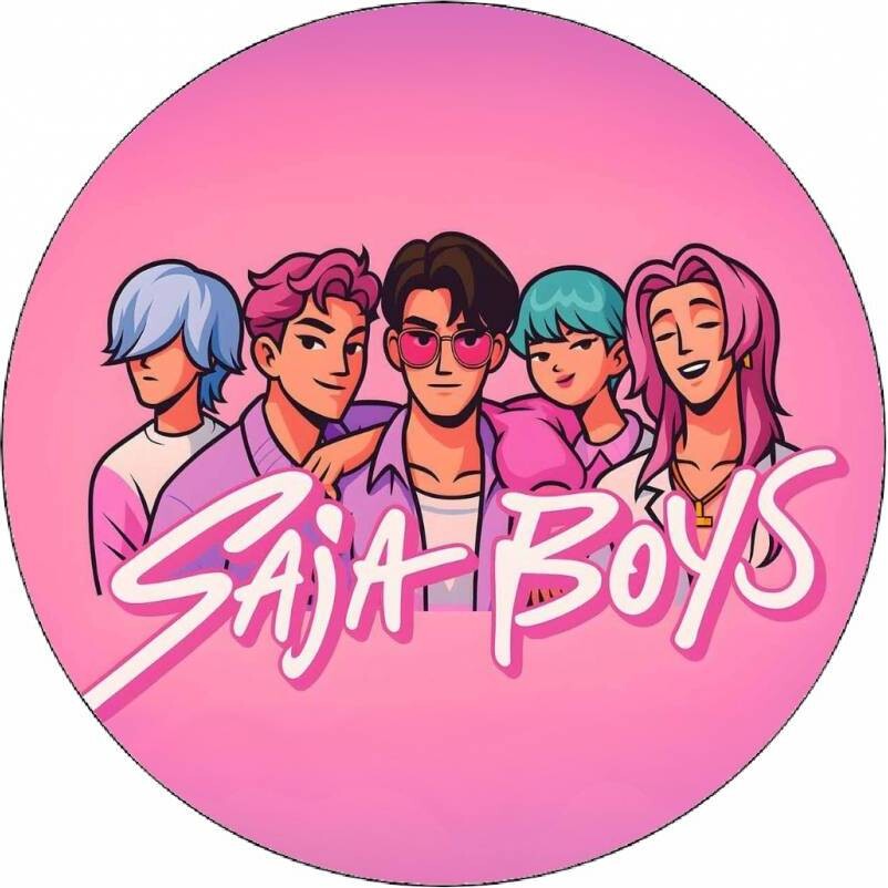 Jedlý papír K-pop Lovkyně démonů Saja Boys 19,5cm - Pictu Hap