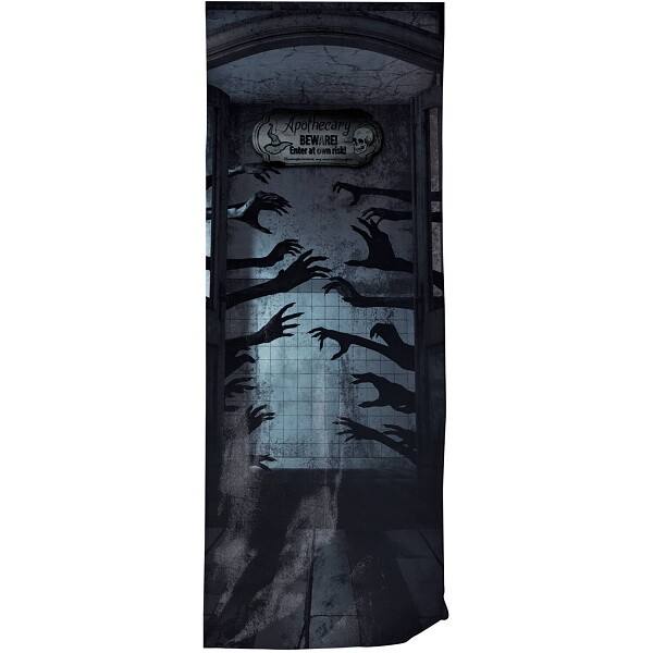 Závěs na dveře Halloween creepy 2,15 m