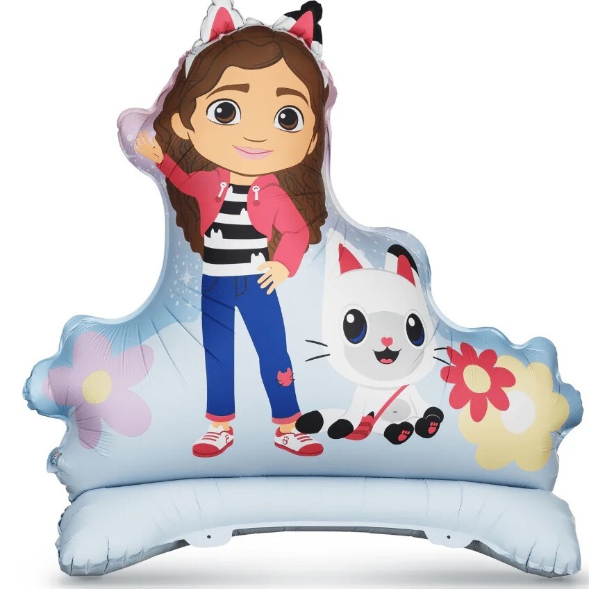 Balónek fóliový stojící Gabby's Dollhouse 92x90 cm