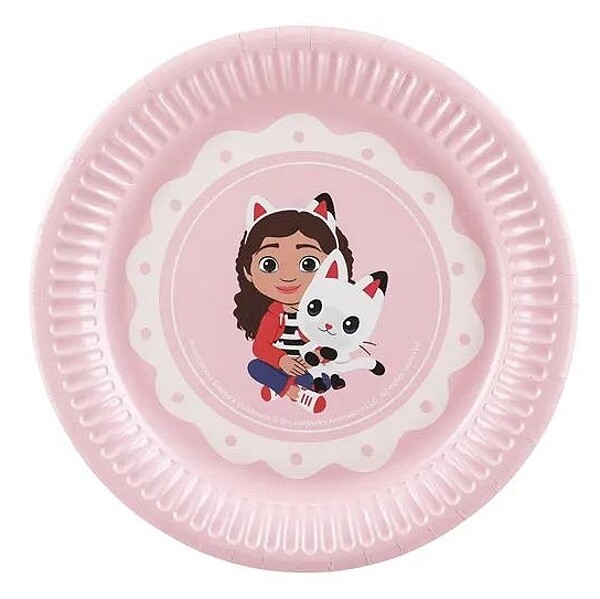 Talíře papírové Gabby's Dollhouse 18 cm 6 ks