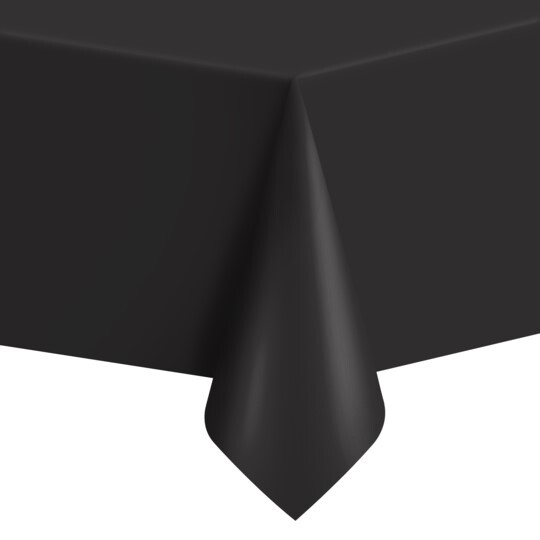 Ubrus černý plastový 137x274