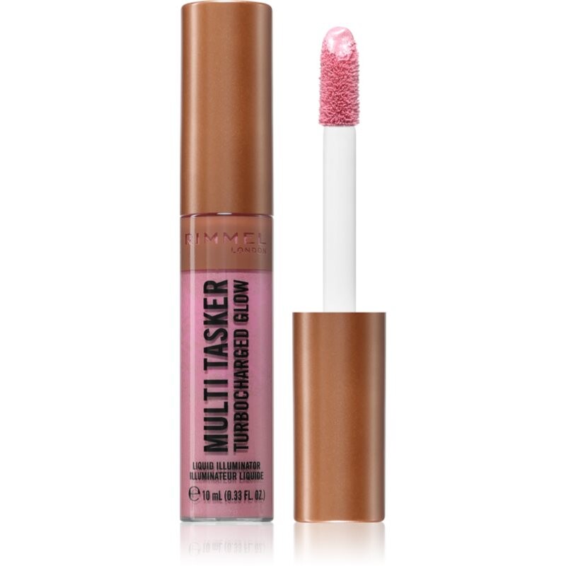 Rimmel Multi-Tasker Turbocharged Glow tekutý rozjasňovač odstín 001 Not a Basic B 10 ml