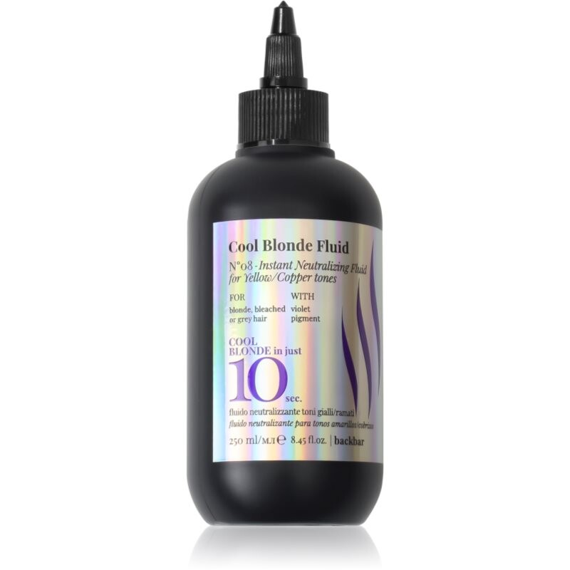 FarmaVita Back Bar Cool Blonde tónující fluid pro studené odstíny blond 250 ml