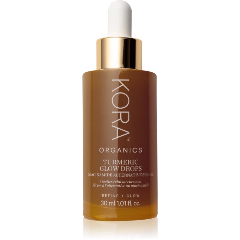 KORA Organics Turmeric Glow Drops rozjasňující sérum s niacinamidem 30 ml