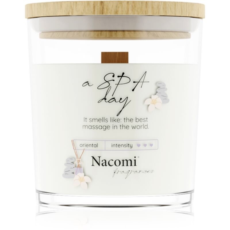 Nacomi Soy Candle Home Fragrances vonná svíčka s dřevěným knotem 140 g