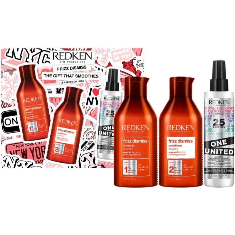 Redken Frizz Dismiss dárková sada pro nepoddajné a krepatějící se vlasy