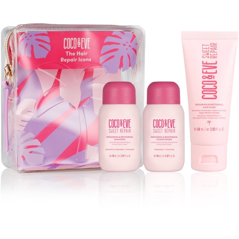 Coco & Eve Hair Repair Icons cestovní sada pro poškozené a barvené vlasy