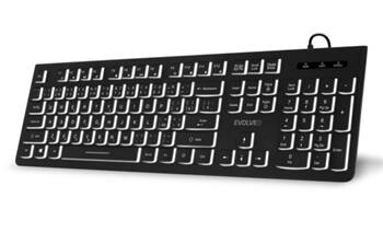 EVOLVEO K1010, klávesnice s bílým podsvícením