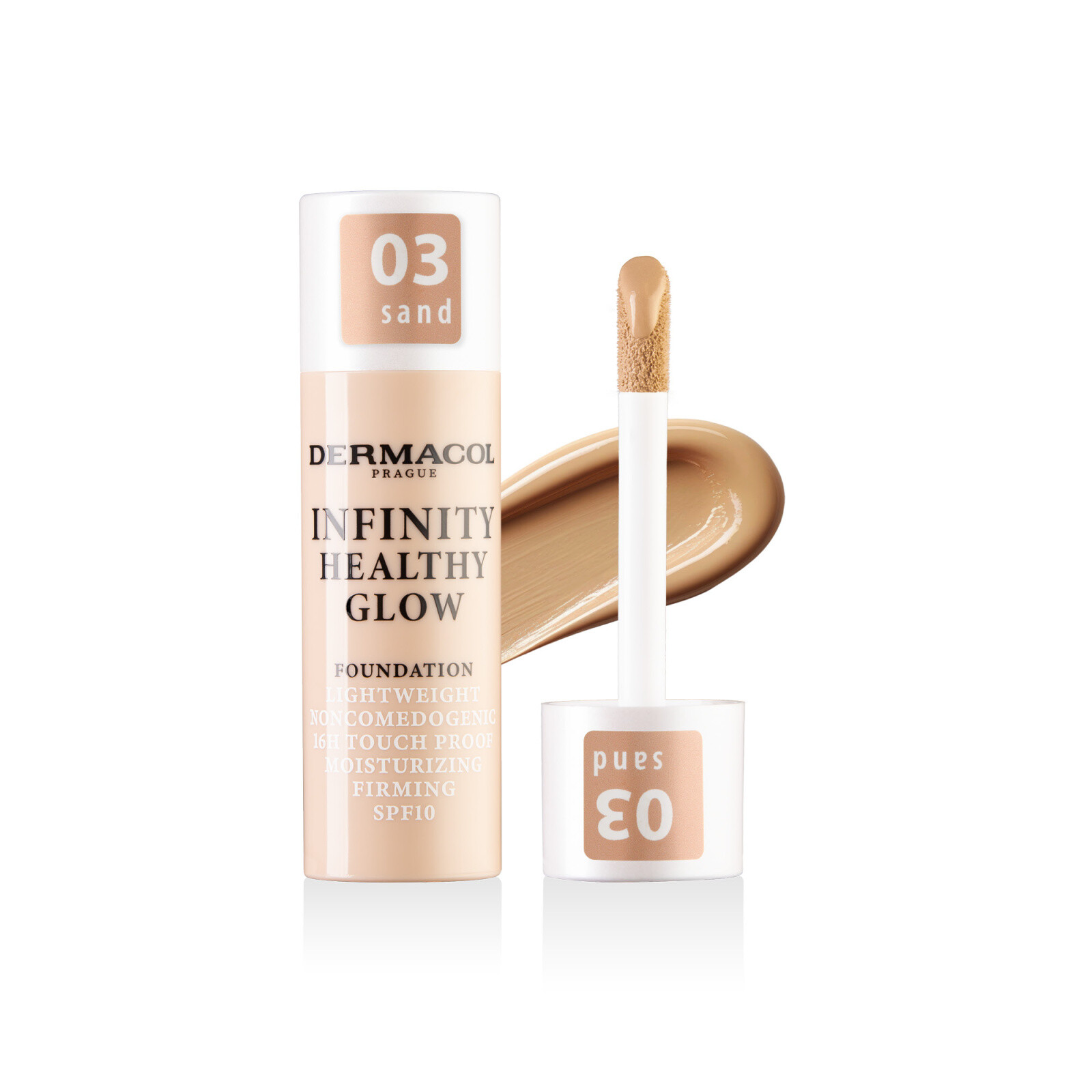 Dermacol Lehký rozjasňující make-up (Infinity Healthy Glow Foundation) 20 g 03 SAND
