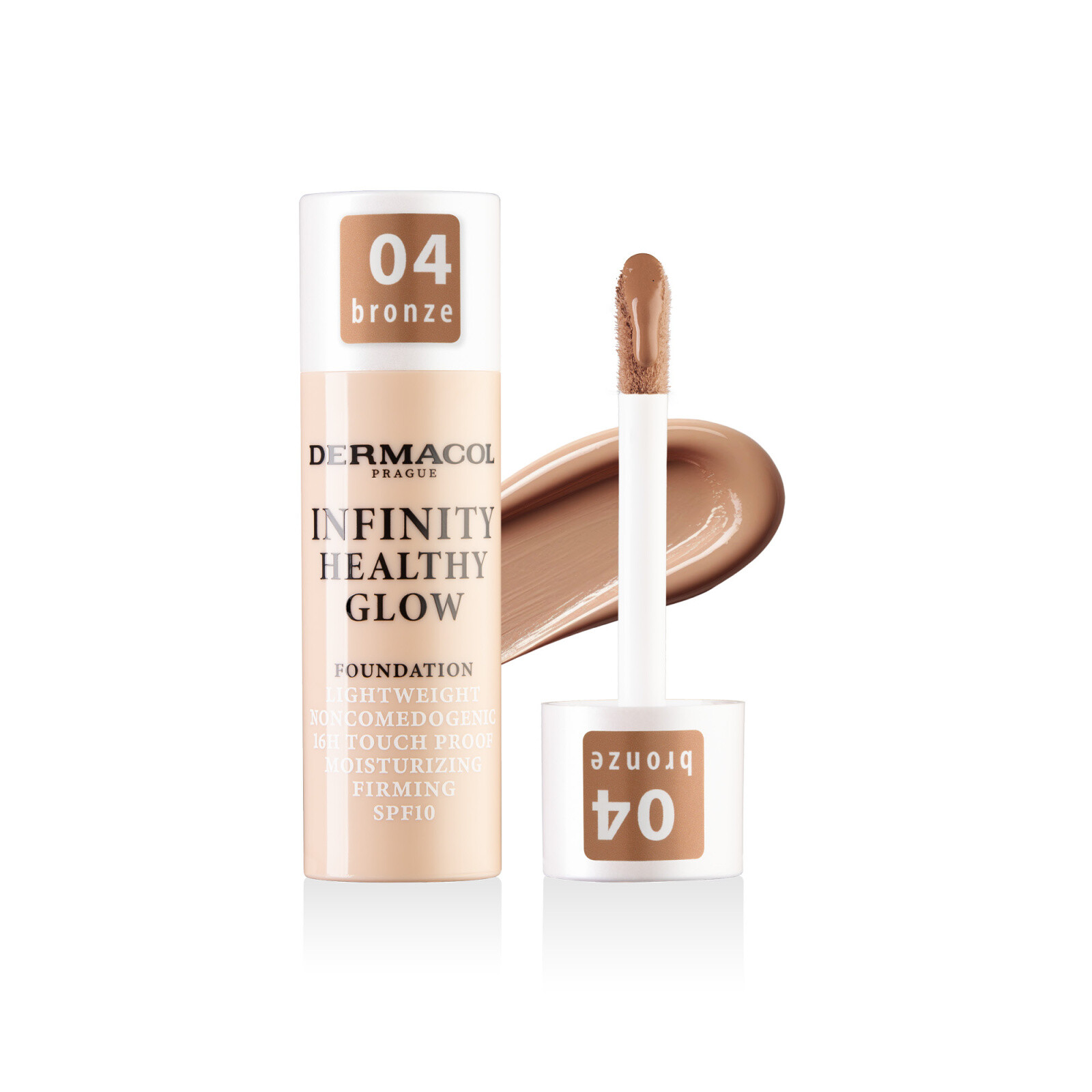 Dermacol Lehký rozjasňující make-up (Infinity Healthy Glow Foundation) 20 g 04 BRONZE
