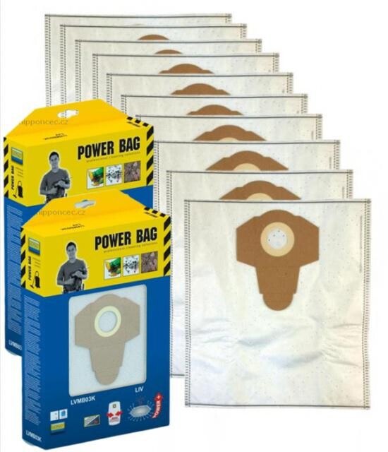 Sáčky do vysavače POWERPLUS POW0345 textilní 10ks