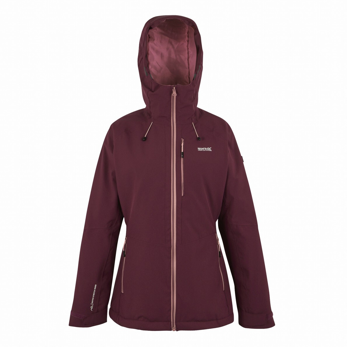 Dámská bunda Regatta Women’s Highton Stretch Padded Jacket Velikost: XL / Barva: vínová