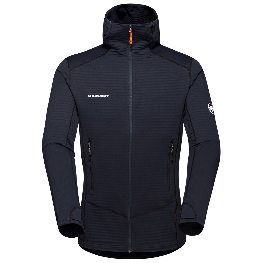 Pánská funkční mikina Mammut Taiss Light ML Hooded Jacket Men Velikost: L / Barva: tmavě modrá