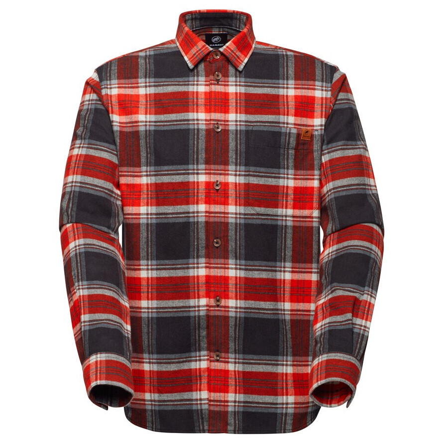 Pánská košile Mammut Trovat Longsleeve Shirt Men Velikost: L / Barva: černá/červená