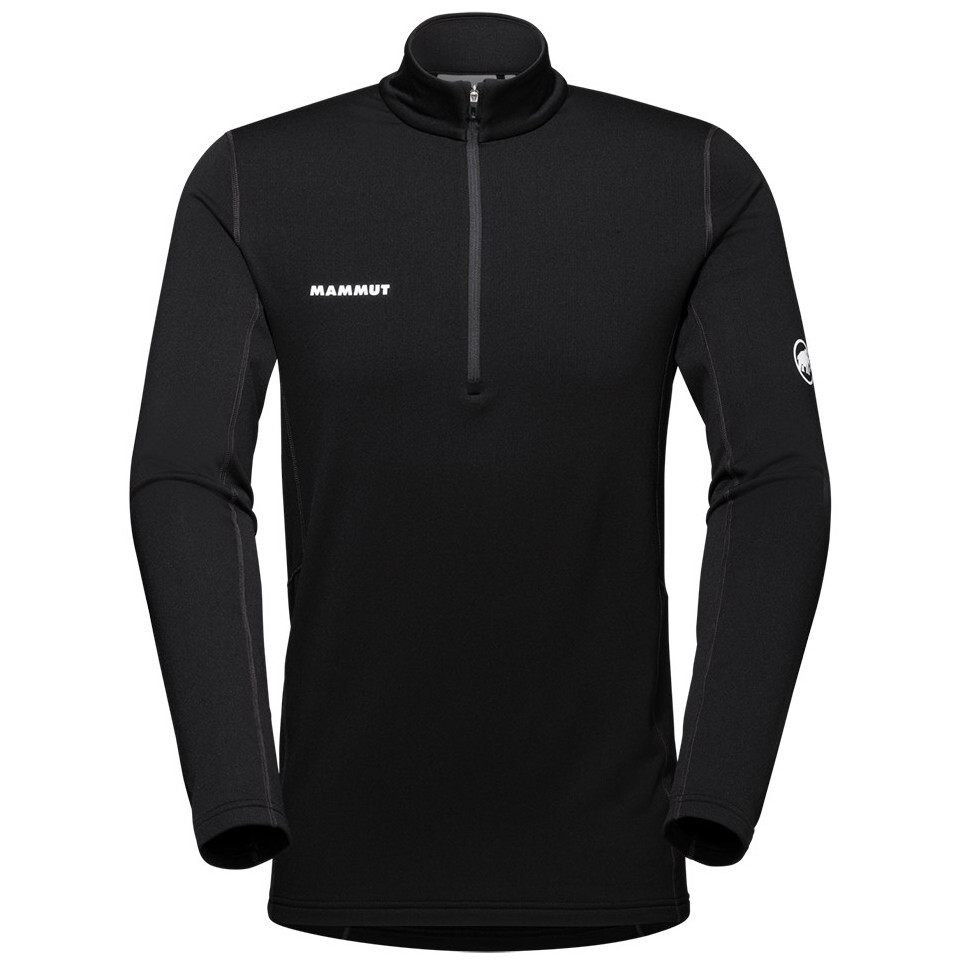 Pánské funkční triko Mammut Aenergy ML Half Zip Pull Men Velikost: L / Barva: černá