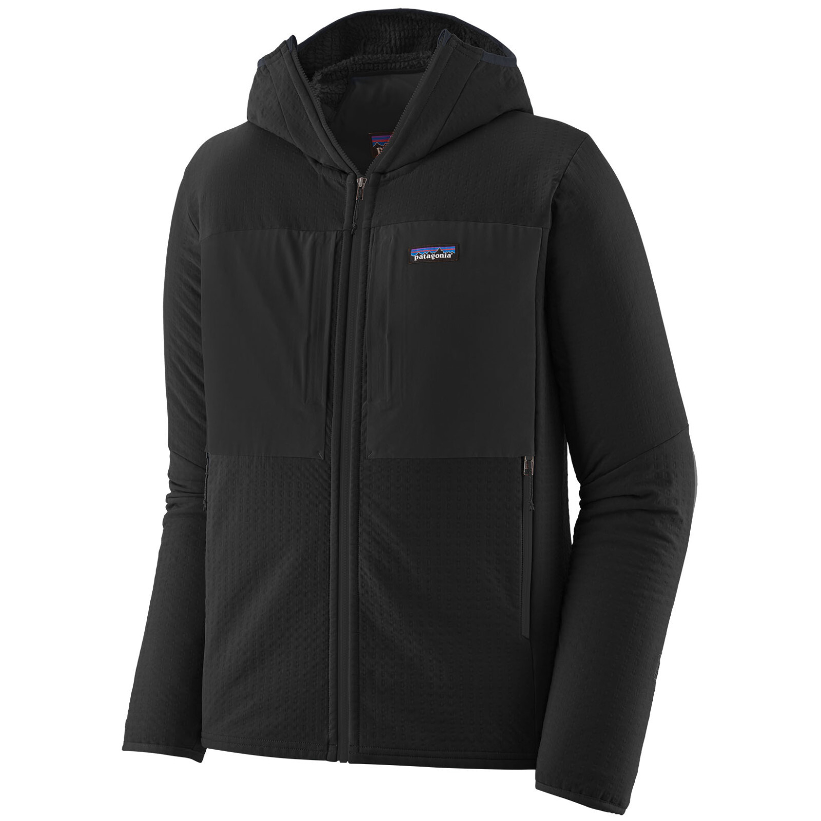 Pánská funkční mikina Patagonia R2 TechFace Hoody Velikost: M / Barva: černá