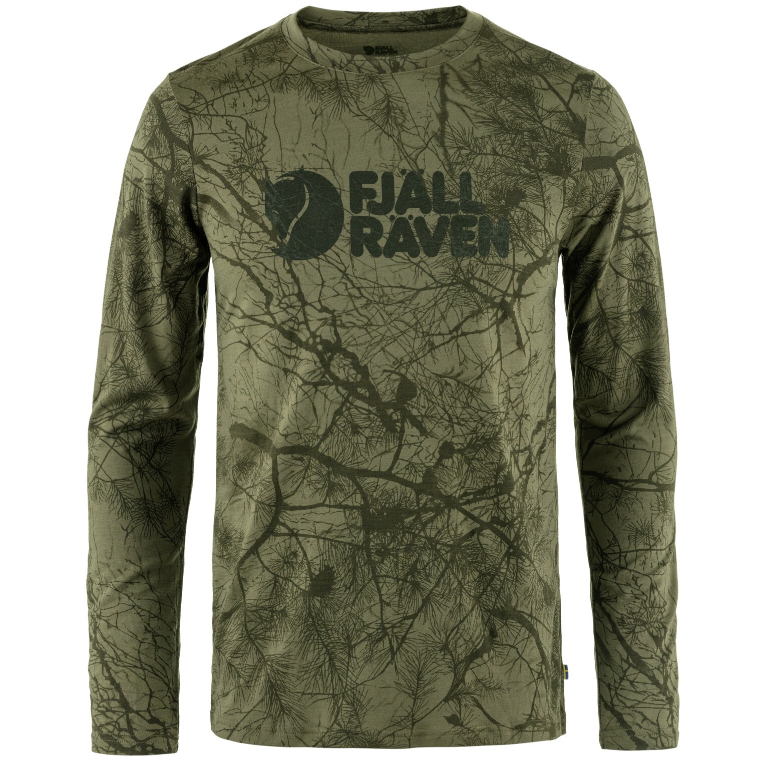 Pánské triko Fjällräven Värmland Wool LS M Velikost: M / Barva: zelená