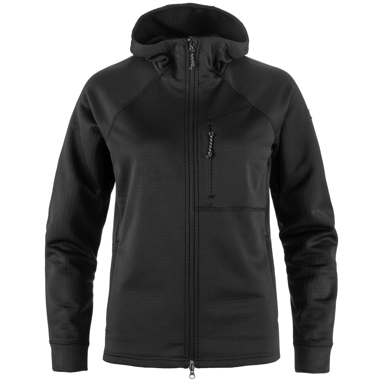 Dámská bunda Fjällräven Abisko Grid Fleece Hoodie W Velikost: M / Barva: černá