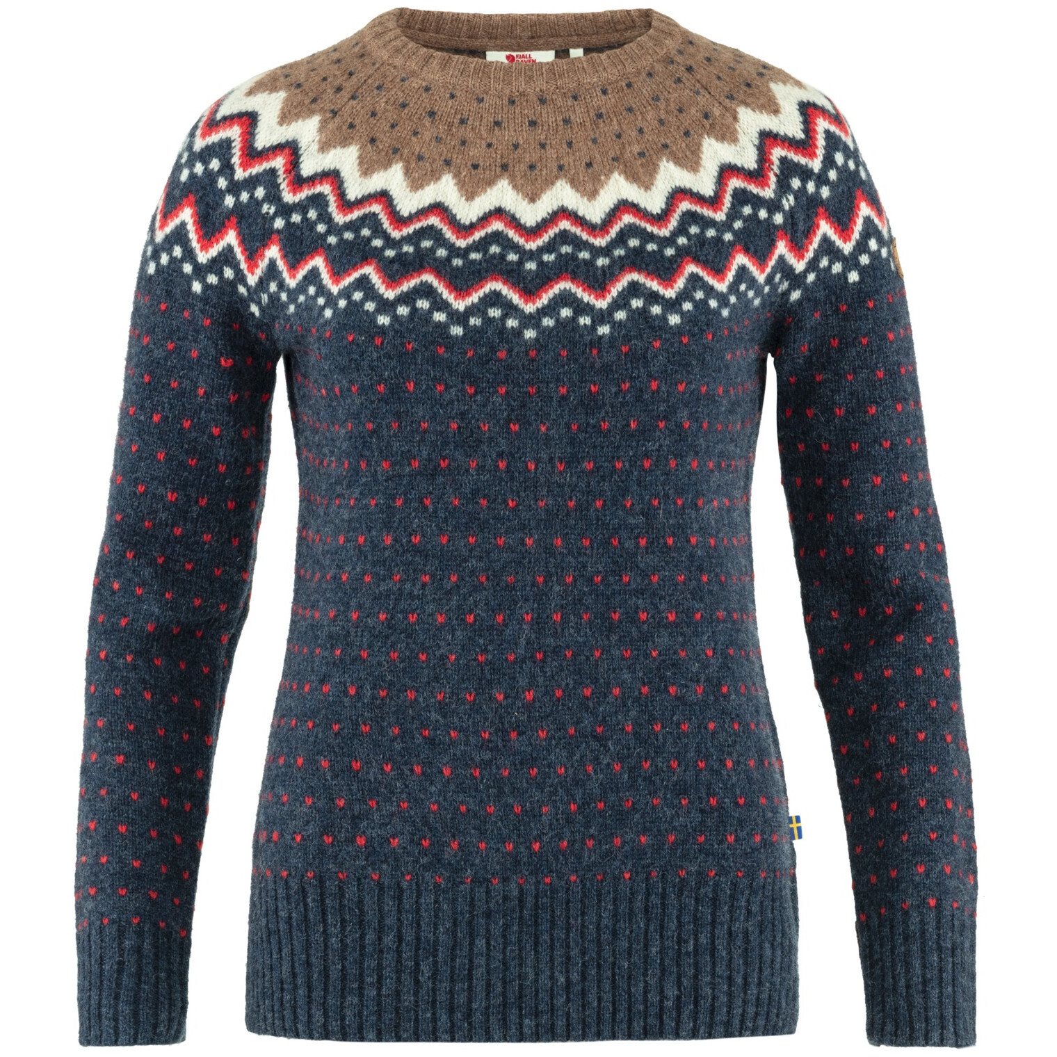 Dámský svetr Fjällräven Övik Knit Sweater W Velikost: M / Barva: modrá