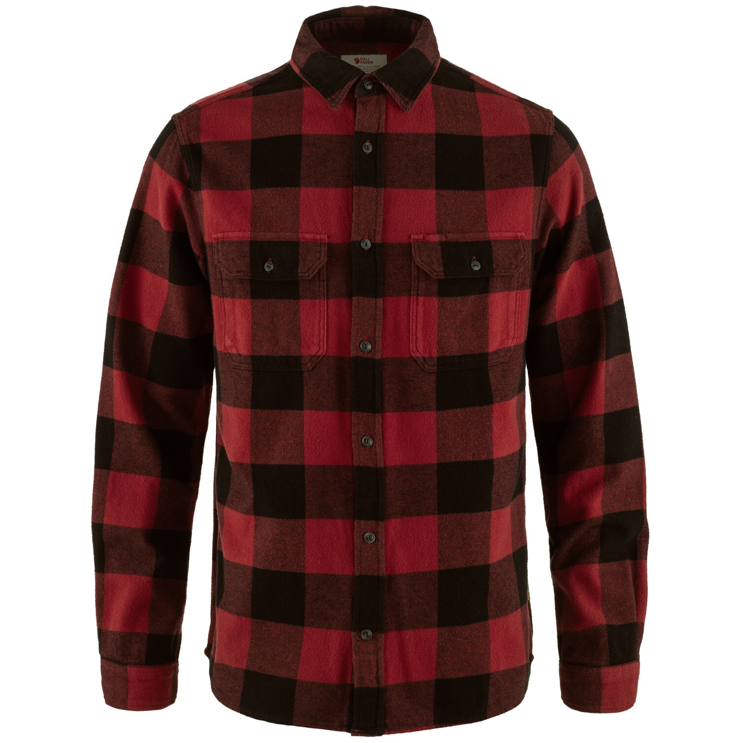 Pánská košile Fjällräven Övik Heavy Flannel Shirt M Velikost: M / Barva: červená/černá