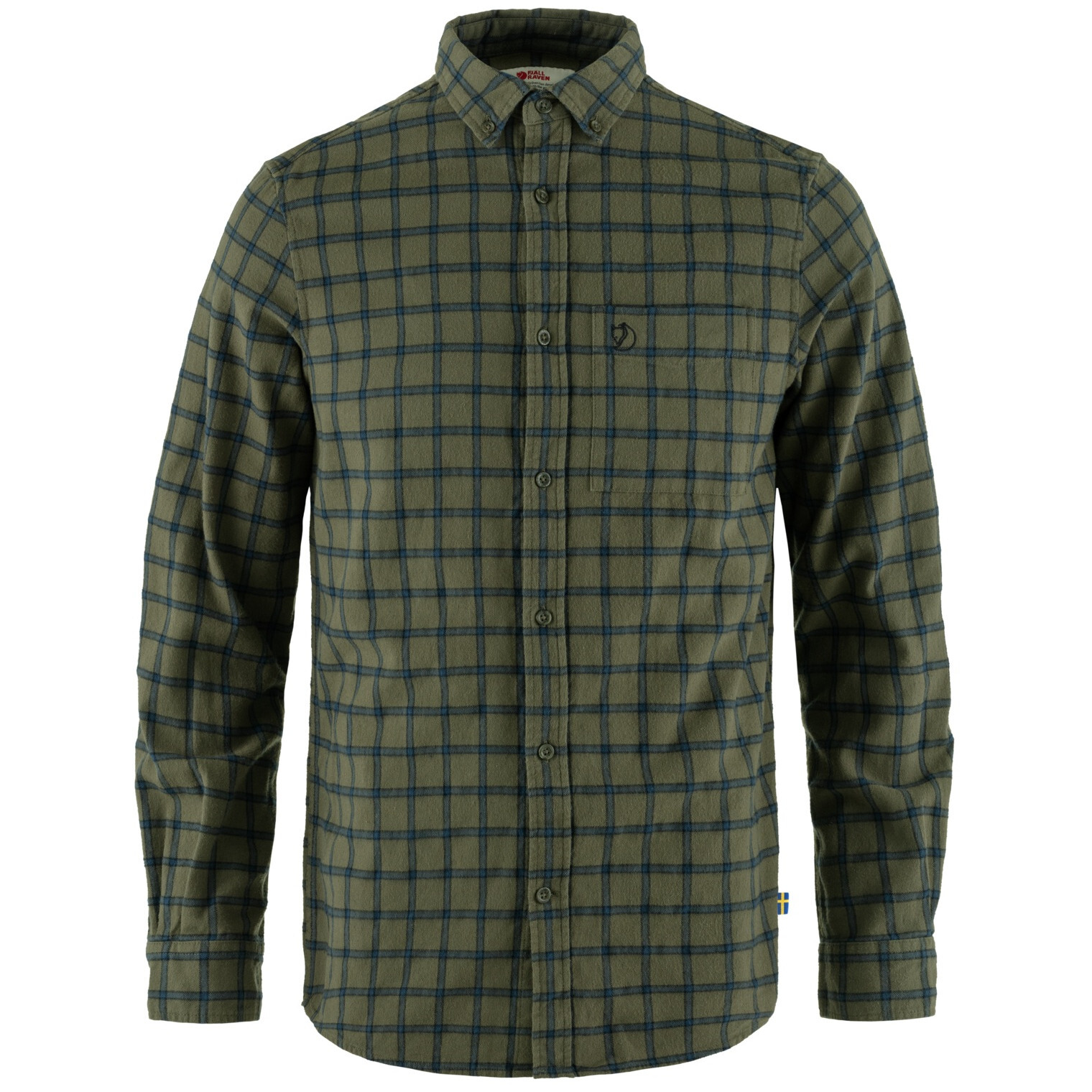 Pánská košile Fjällräven Övik Flannel Shirt M Velikost: M / Barva: zelená