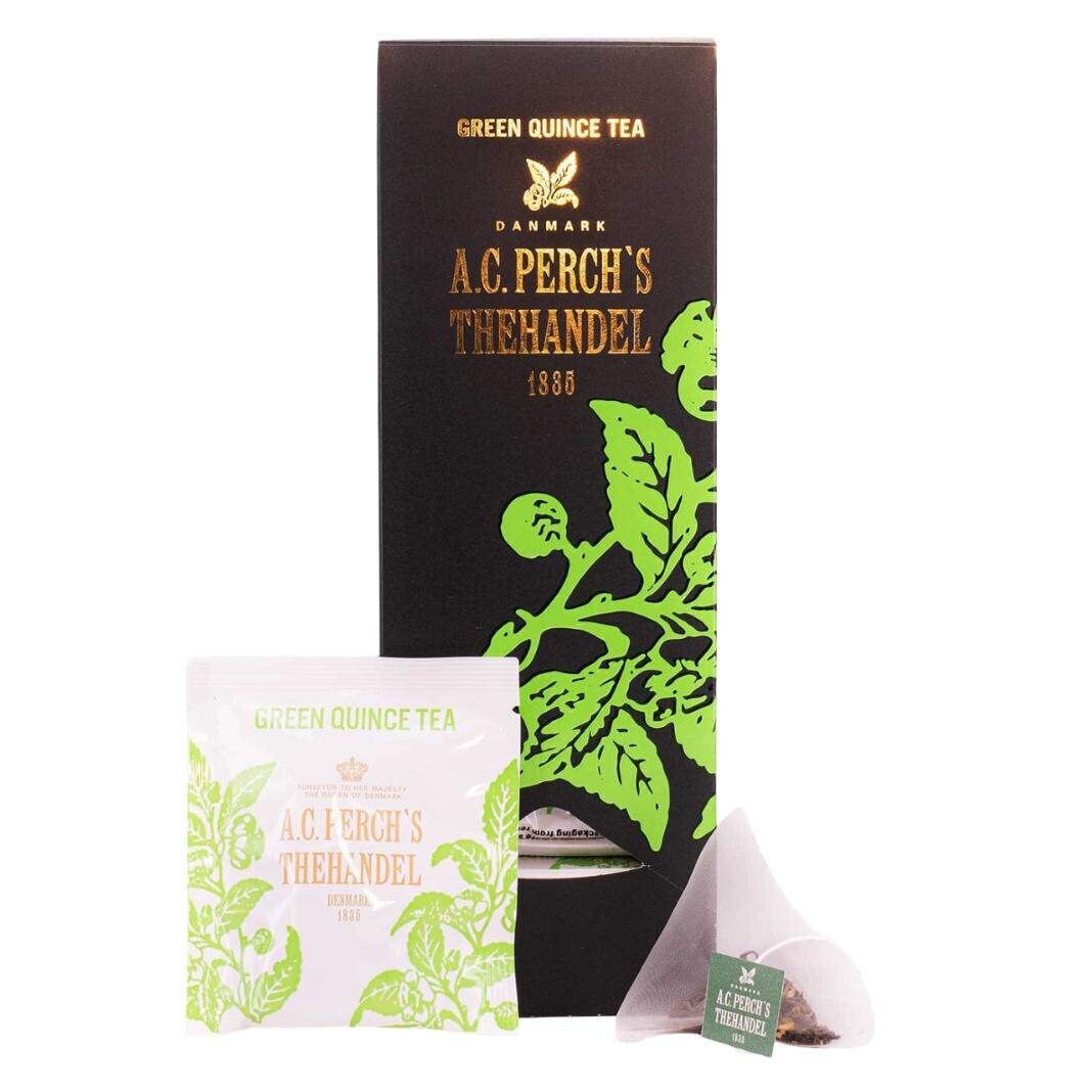 Zelený čaj GREEN QUINCE, 25 čajových sáčků, A.C. Perch's Thehandel