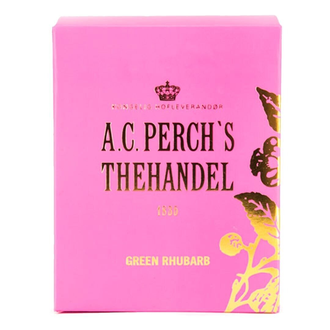 Zelený čaj GREEN RHUBARB, 10 čajových sáčků, A.C. Perch's Thehandel