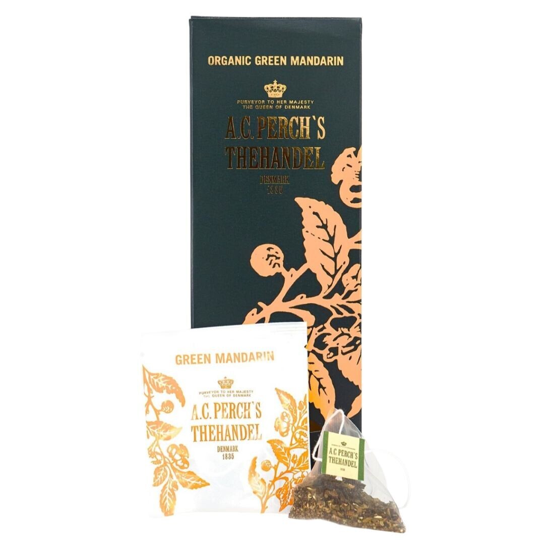 Zelený čaj GREEN MANDARIN, 25 čajových sáčků, A.C. Perch's Thehandel