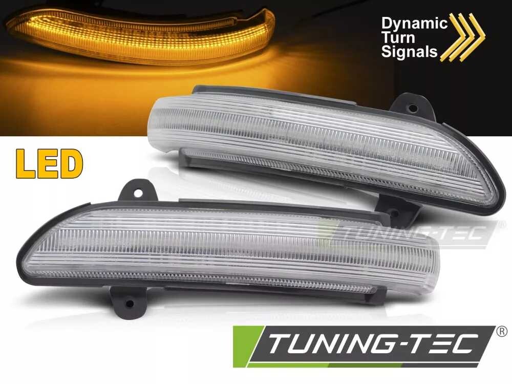 SIDE DIRECTION IN THE MIRROR WHITE LED SEQ fits MERCEDES W211 C219 W221 C216