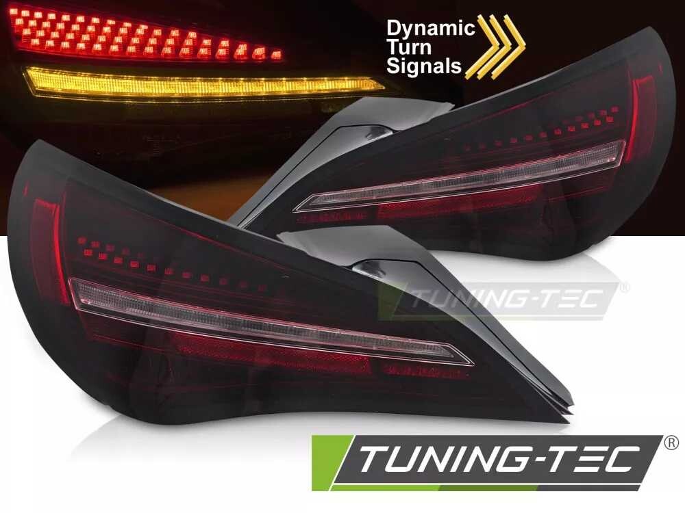 LED TAIL LIGHTS SEQ BLACK RED fits MERCEDES CLA C117 13-16 OE BULB