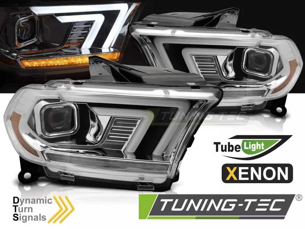 XENON HEADLIGHTS CHROME TUBE SEQ fits DODGE DURANGO 10-13