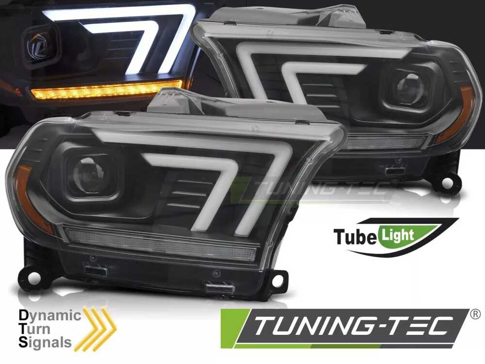 HEADLIGHTS BLACK TUBE SEQ fits DODGE DURANGO 10-13