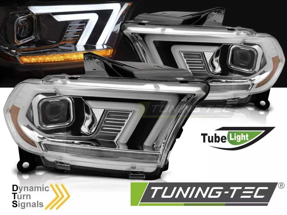 HEADLIGHTS CHROME TUBE SEQ fits DODGE DURANGO 10-13