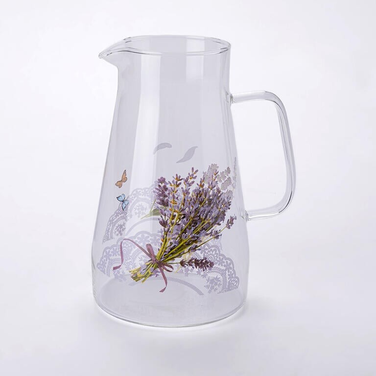 Skleněný džbán LEVANDULE 1450 ml