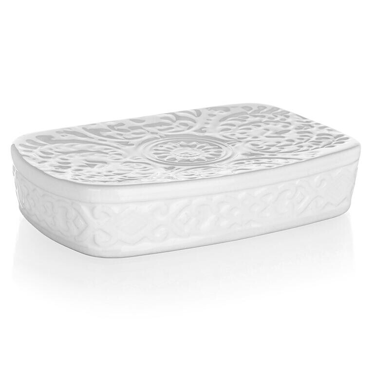 Miska na mýdlo keramická bílá